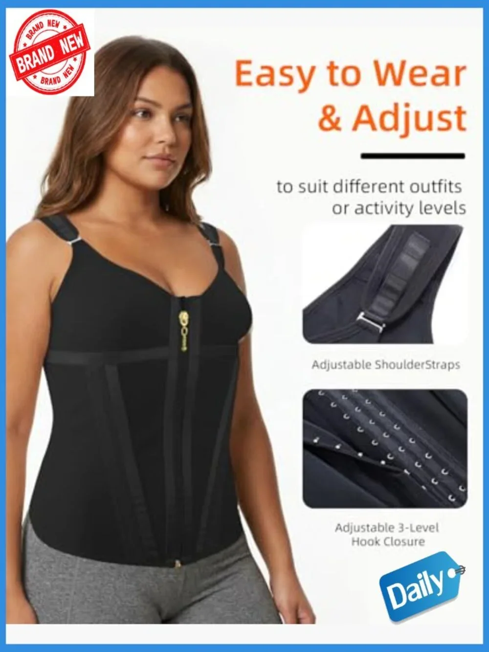 Waist Trainer Corset Tummy Control Shapewear Body Shaper Vest Postpartum